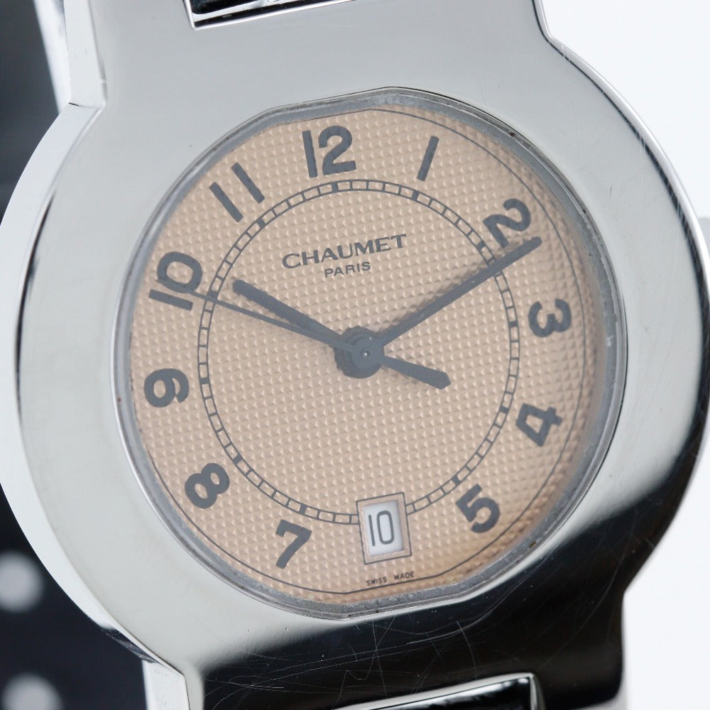 Chaumet Watches Quartz Stainless Steel , Leather Orange bronze dial Women Used Authentic