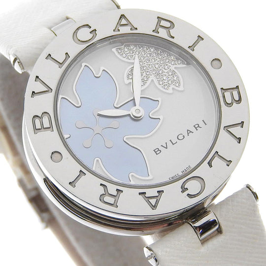 BVLGARI Watches Quartz BZ30FDSL Stainless Steel , Leather white Be zero one B-zero1 White shell dial Women Used Authentic