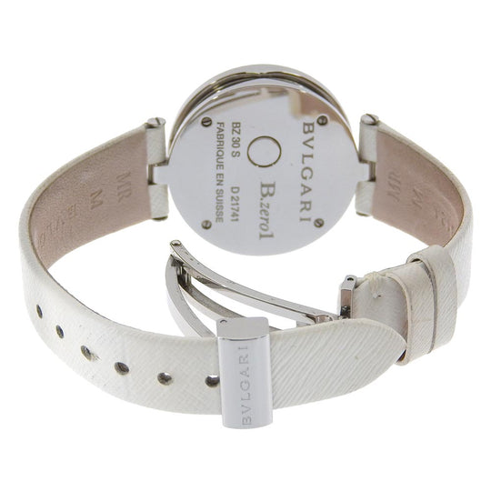 BVLGARI Watches Quartz BZ30FDSL Stainless Steel , Leather white Be zero one B-zero1 White shell dial Women Used Authentic