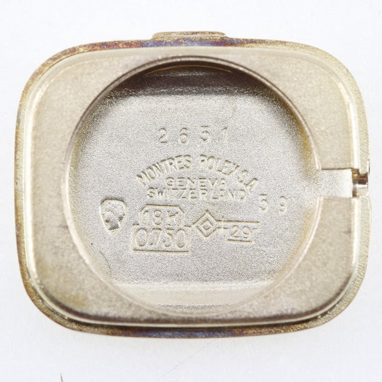 ROLEX Watches Hand Winding 2651 K18 Yellow Gold, Leather Silver cal.1400 Precision Silver dial Women Used Authentic