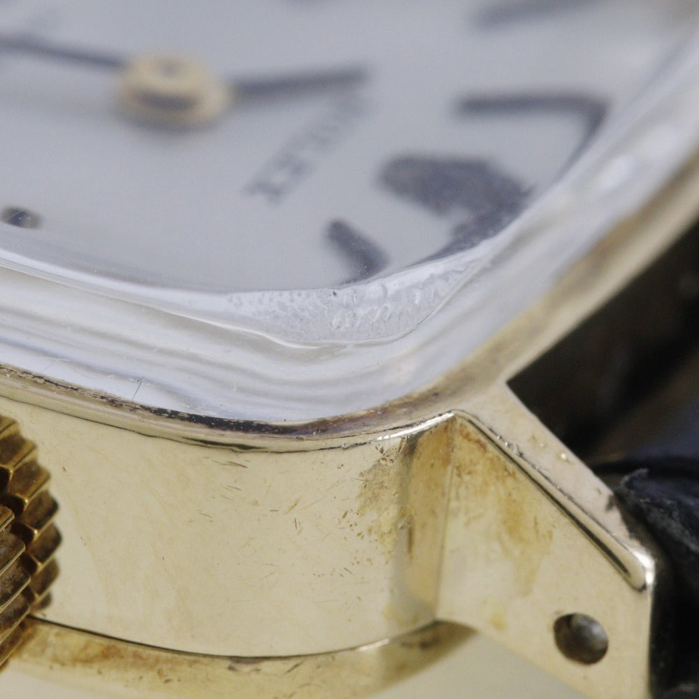 ROLEX Watches Hand Winding 2651 K18 Yellow Gold, Leather Silver cal.1400 Precision Silver dial Women Used Authentic