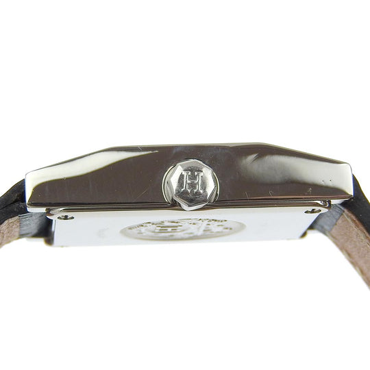 HERMES Watches Quartz TA1.210 Stainless Steel , Leather blue tandem Blue dial Women Used Authentic