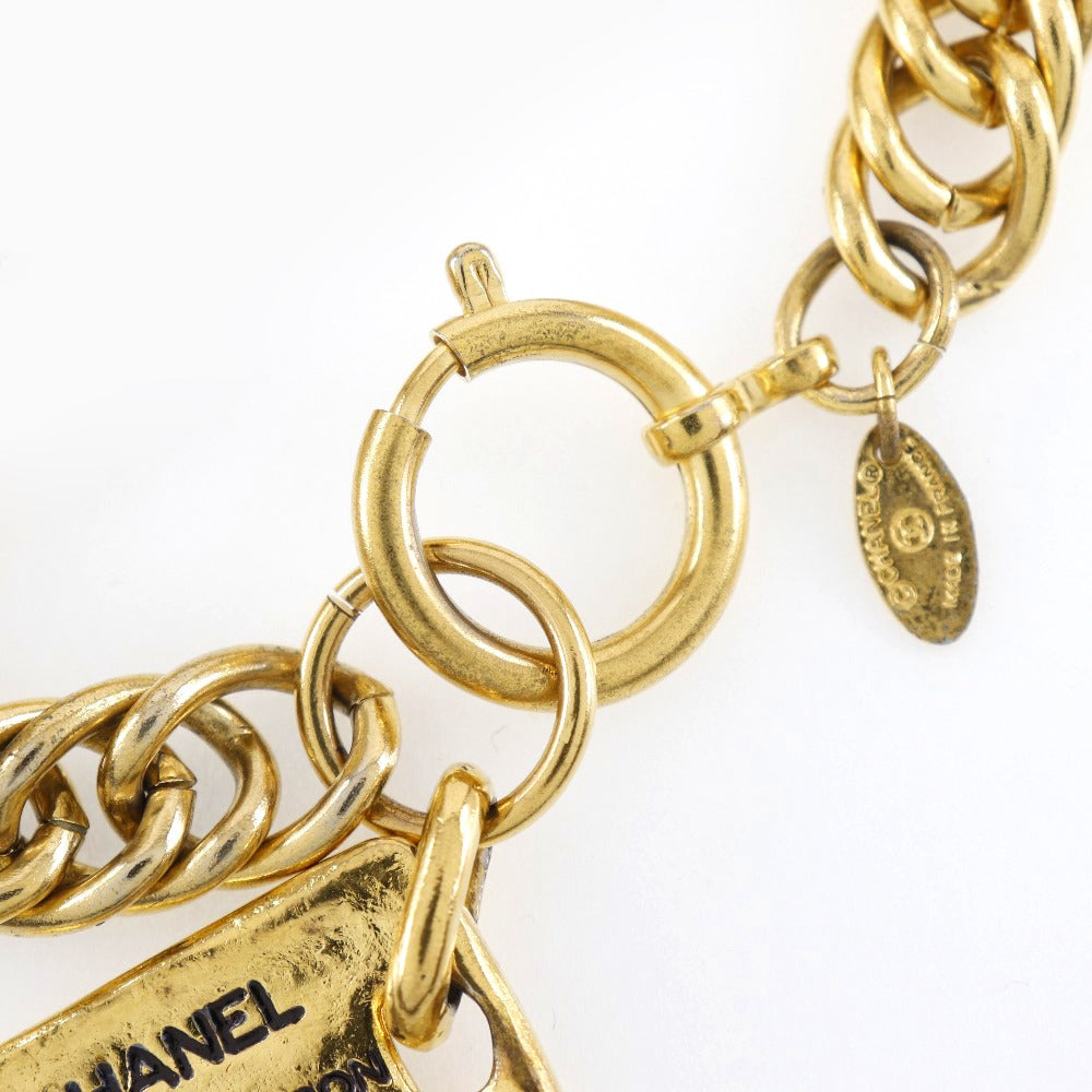 CHANEL bracelet Plated Gold gold Women Used Authentic