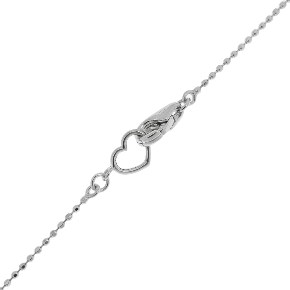 Ponte Vecchio Necklace K18 White Gold, Diamond Silver Women Used Authentic