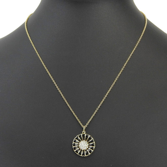 Georg Jensen Necklace K18 yellow gold gold Women Used Authentic