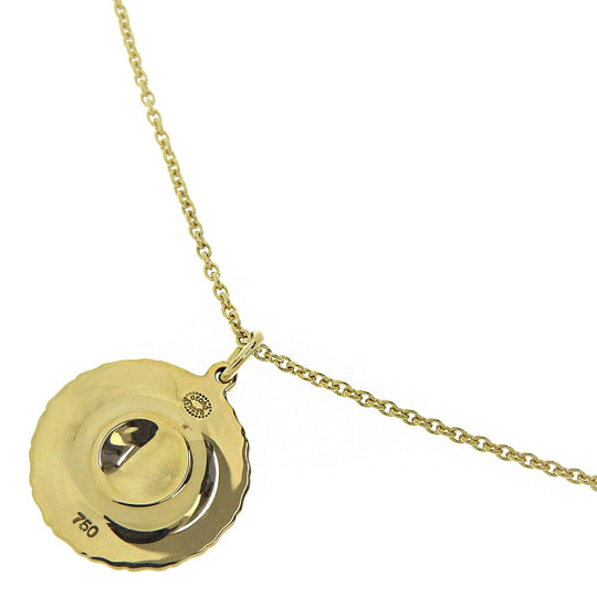 Georg Jensen Necklace K18 yellow gold gold Women Used Authentic