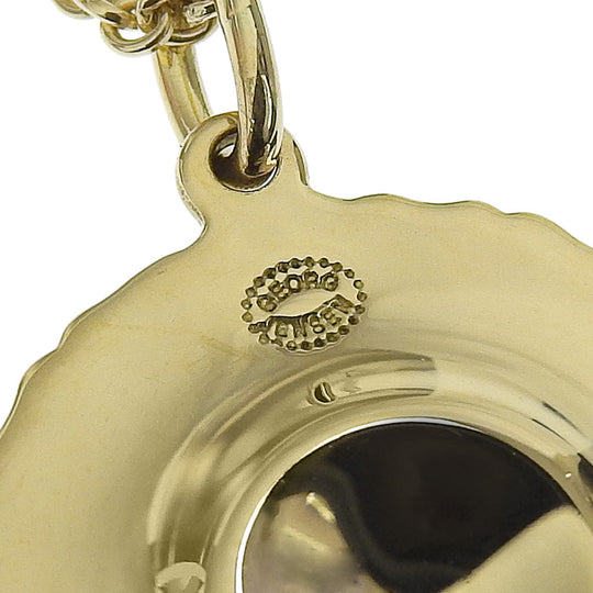 Georg Jensen Necklace K18 yellow gold gold Women Used Authentic