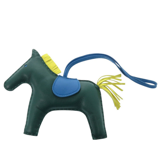 HERMES key ring Anyo Miro Malachite Rodeo GM Women Used Authentic