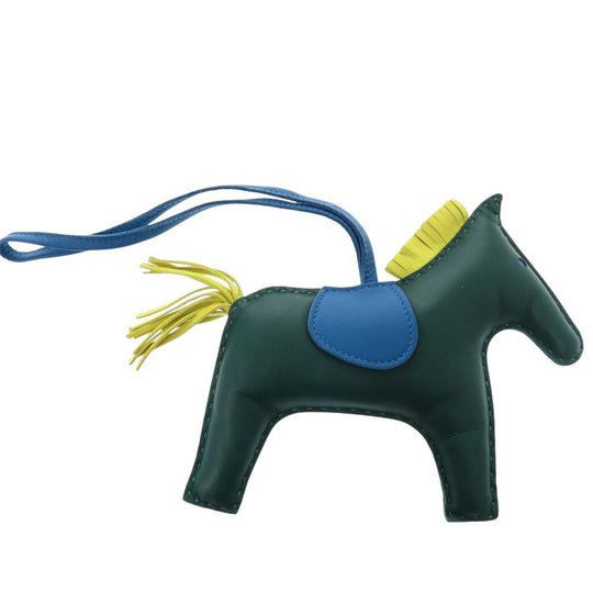 HERMES key ring Anyo Miro Malachite Rodeo GM Women Used Authentic