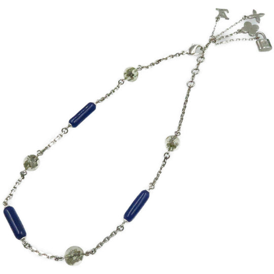 LOUIS VUITTON Necklace M65544 metal Silver Sotoire Veil Ankhlusion Women Used Authentic