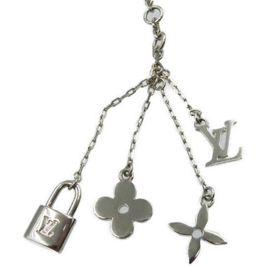 LOUIS VUITTON Necklace M65544 metal Silver Sotoire Veil Ankhlusion Women Used Authentic