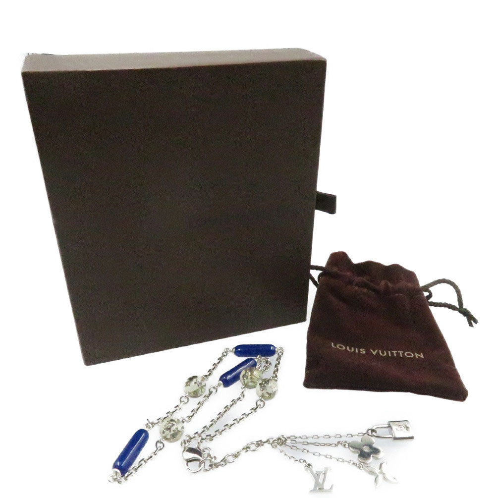LOUIS VUITTON Necklace M65544 metal Silver Sotoire Veil Ankhlusion Women Used Authentic