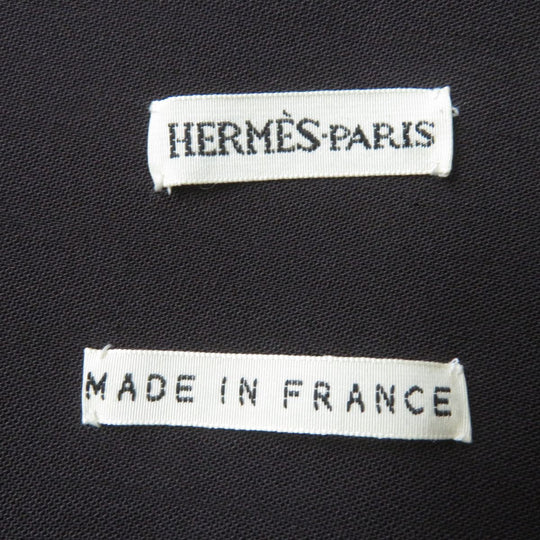 HERMES skirt wool Dark brown 34