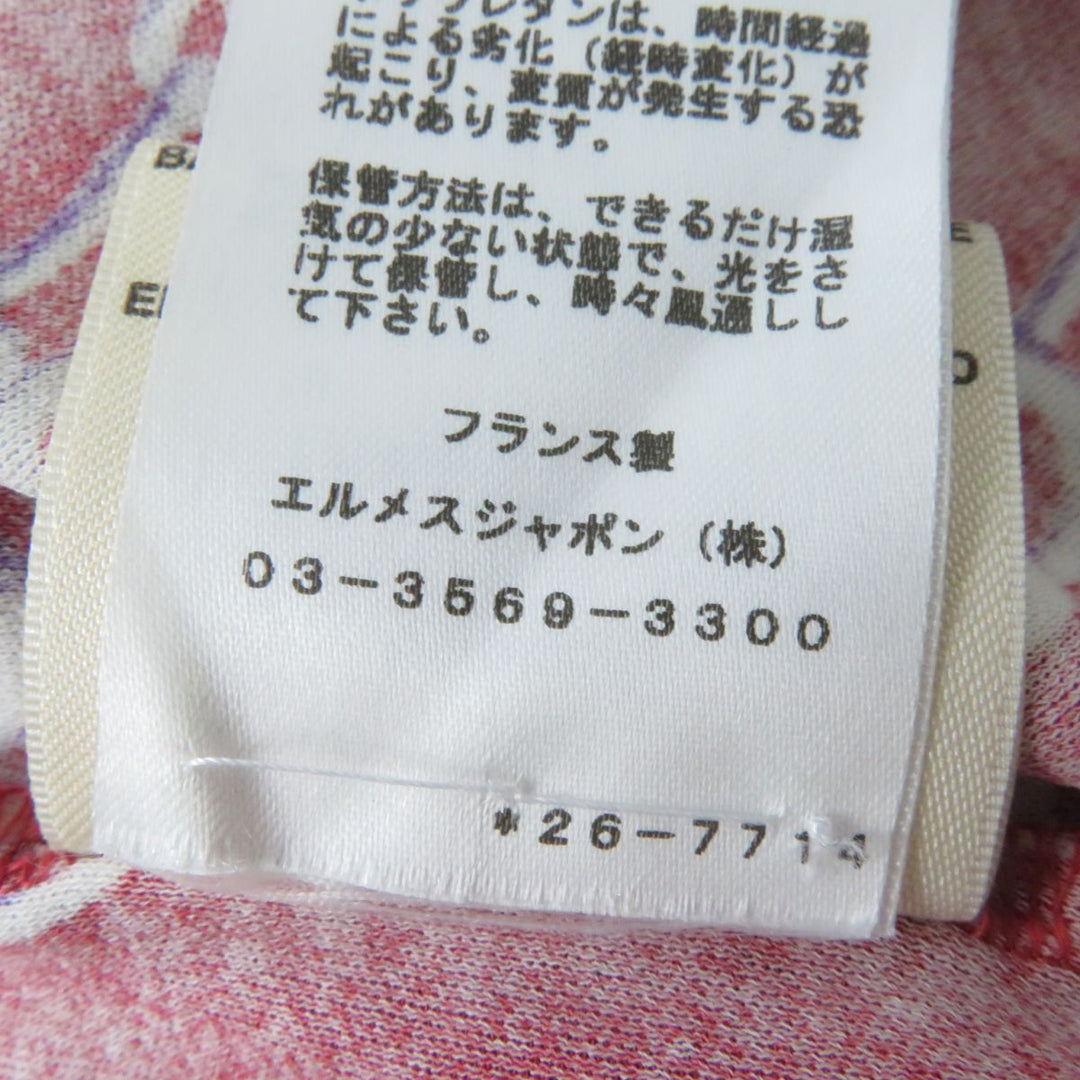 HERMES Cut cotton Red type 36