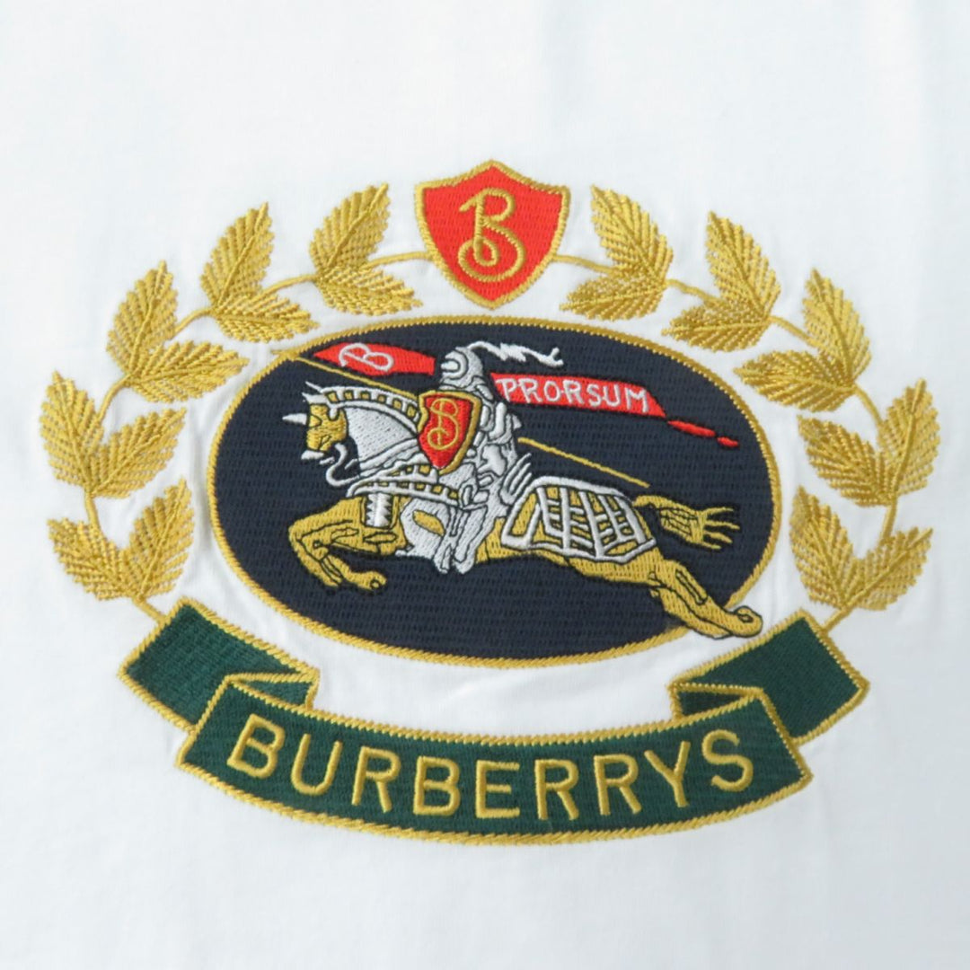 BURBERRY tops 100% cotton white L G