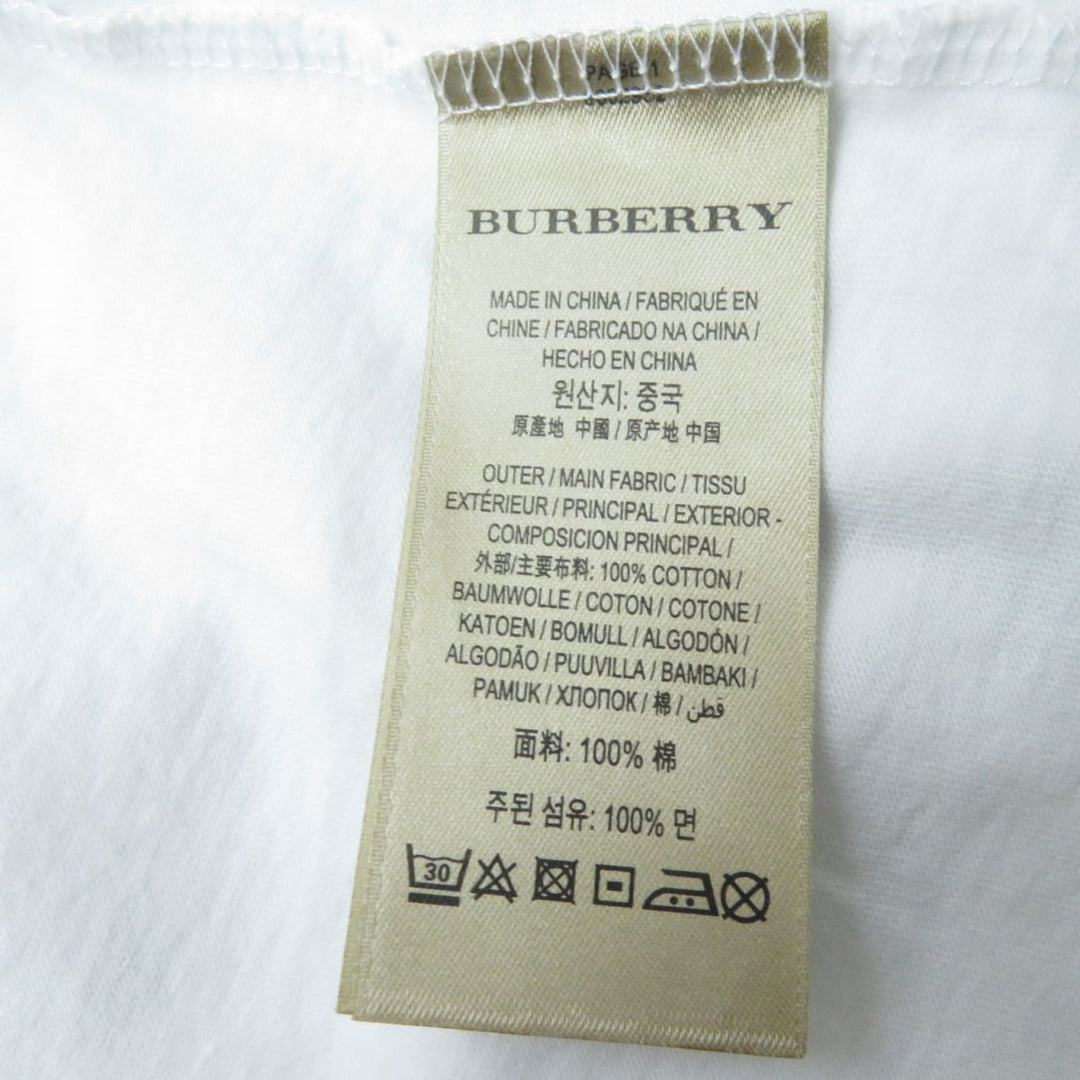 BURBERRY tops 100% cotton white L G