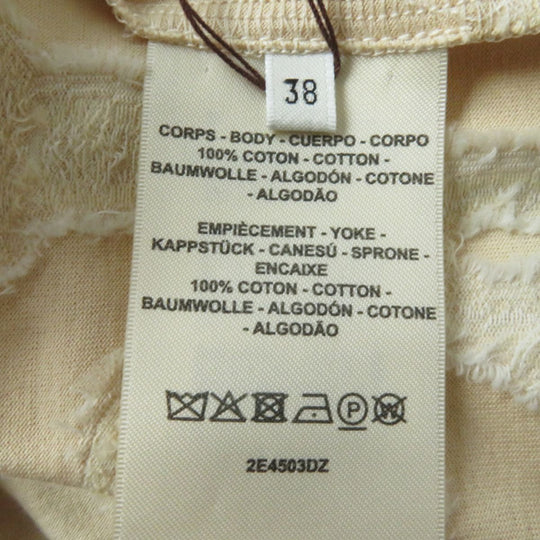 HERMES knit cotton beige 38