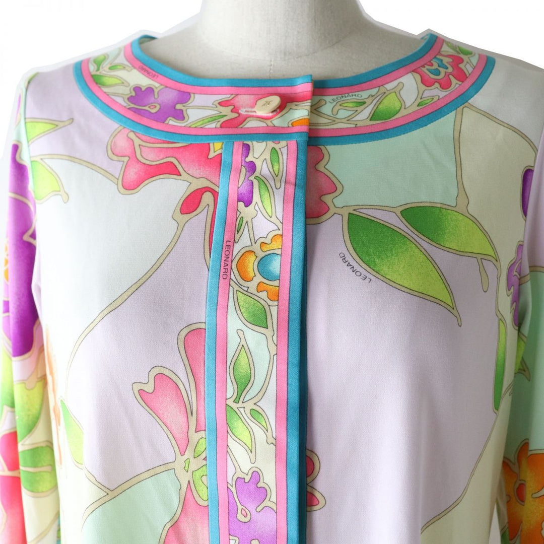 LEONARD one piece 65% acetate, 35% polyester multicolor M