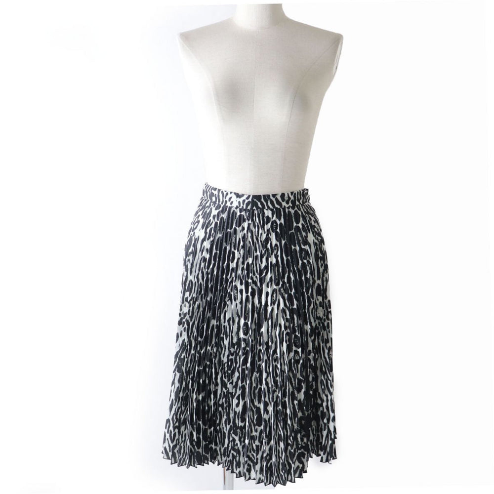 BURBERRY skirt polyester Black x gray 36