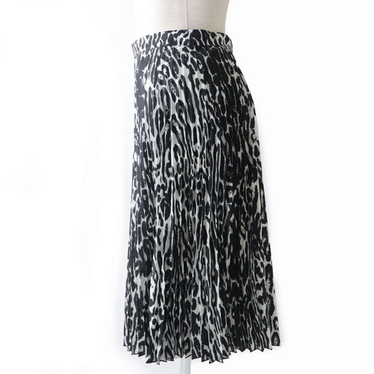 BURBERRY skirt polyester Black x gray 36
