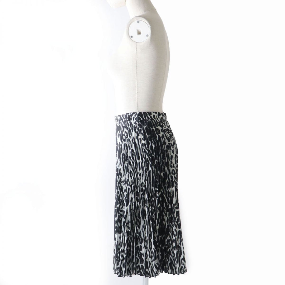 BURBERRY skirt polyester Black x gray 36