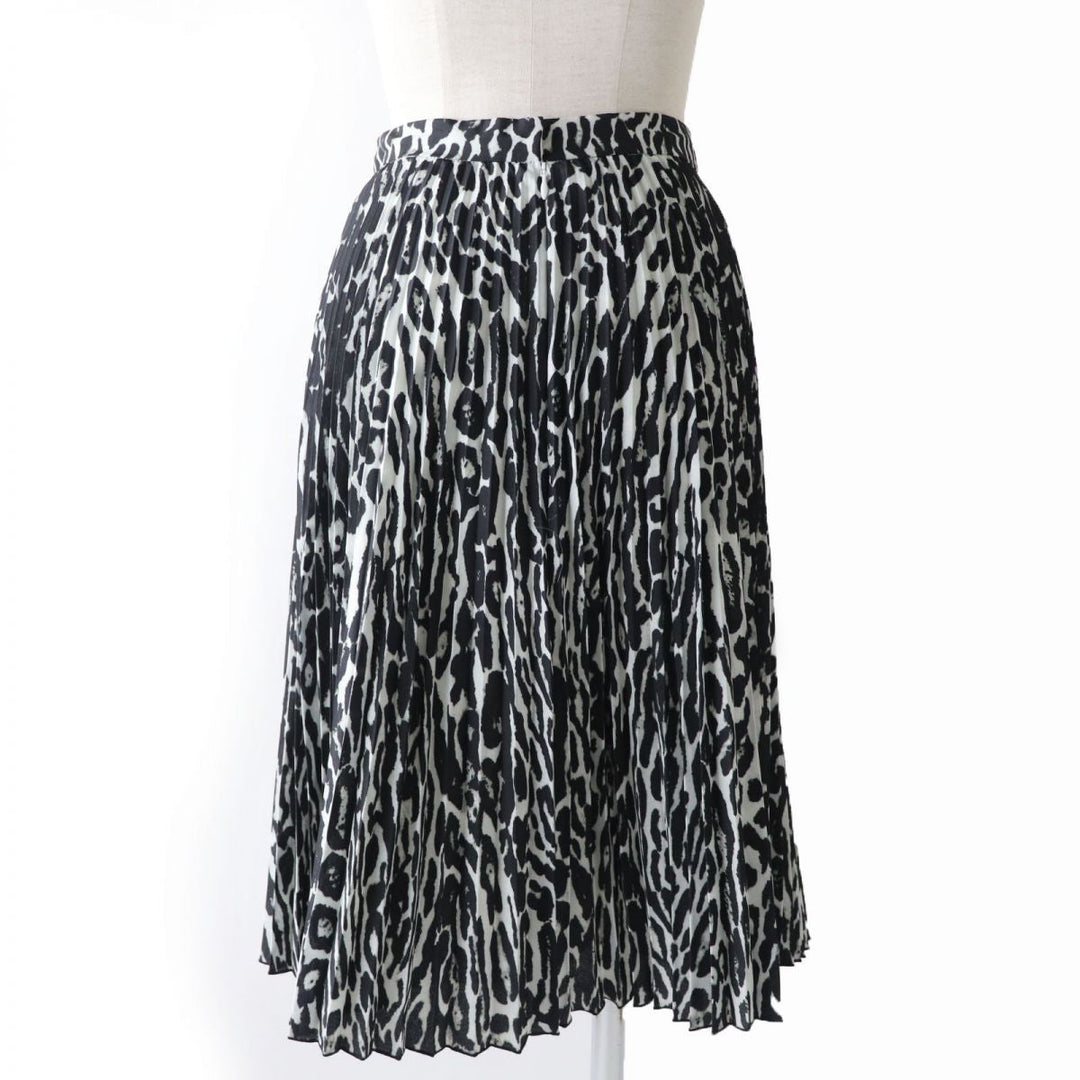 BURBERRY skirt polyester Black x gray 36