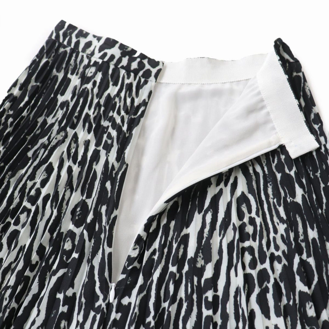 BURBERRY skirt polyester Black x gray 36
