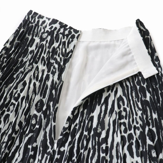 BURBERRY skirt polyester Black x gray 36