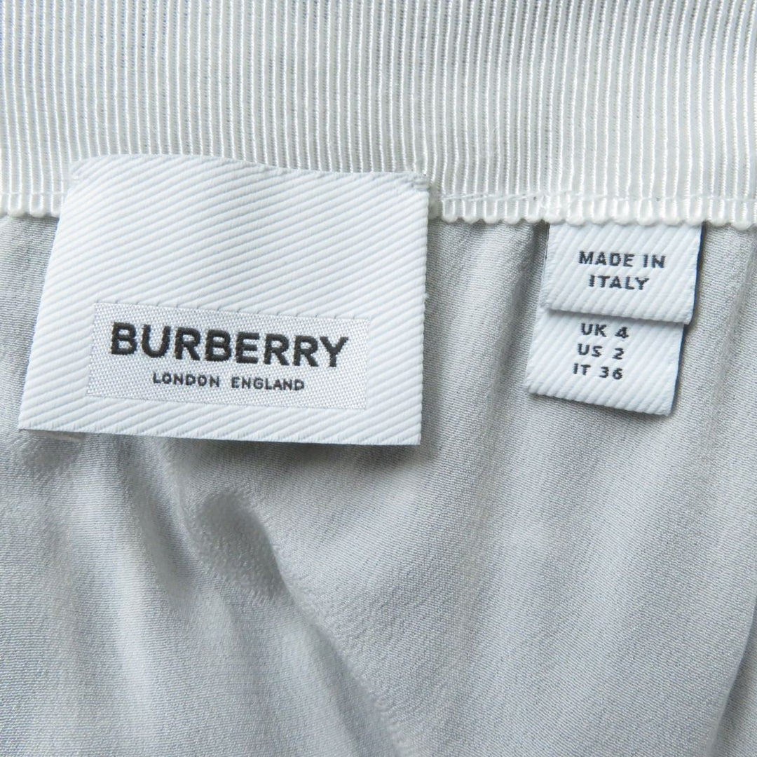 BURBERRY skirt polyester Black x gray 36