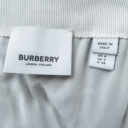 BURBERRY skirt polyester Black x gray 36