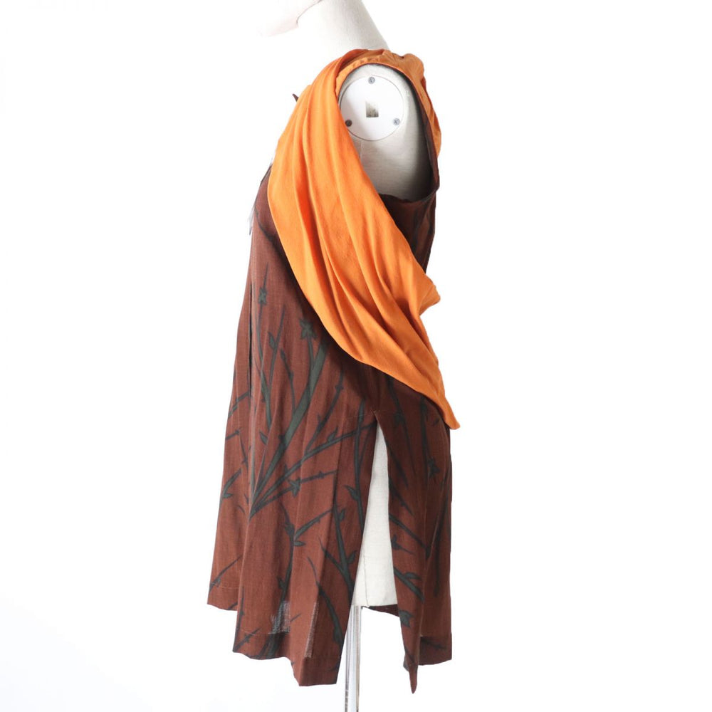ISSEY MIYAKE tops wool Brown x orange 2