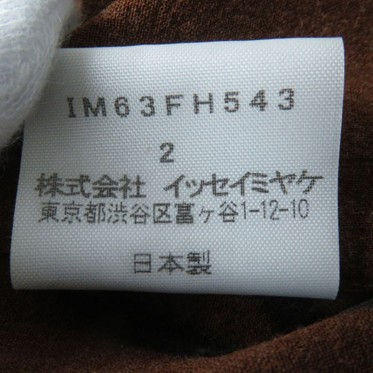 ISSEY MIYAKE tops wool Brown x orange 2