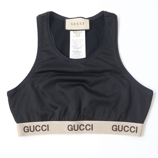 GUCCI Tank top 672401 cotton black XS