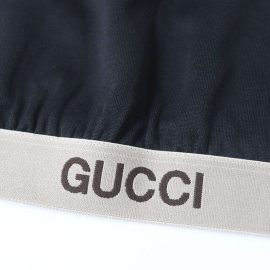 GUCCI Tank top 672401 cotton black XS