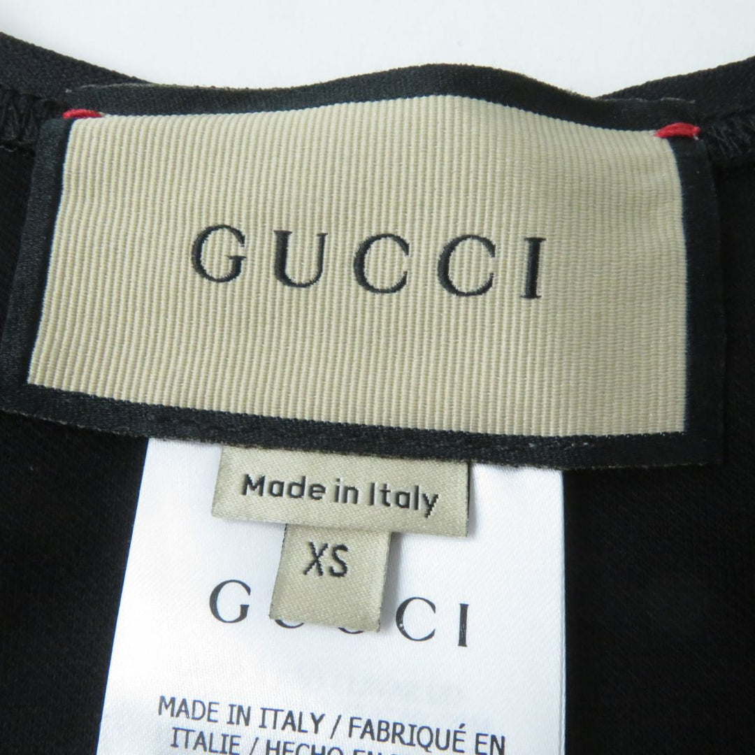GUCCI Tank top 672401 cotton black XS