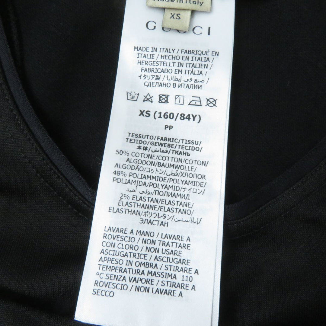 GUCCI Tank top 672401 cotton black XS