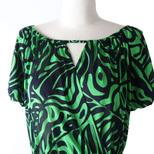 LEONARD one piece 0130305 acetate Green black LEONARD FASHION 2