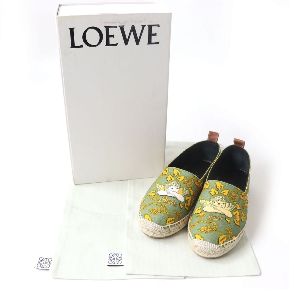 LOEWE Slip-on Canvas, Leather multicolor Espadrille 37