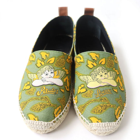 LOEWE Slip-on Canvas, Leather multicolor Espadrille 37
