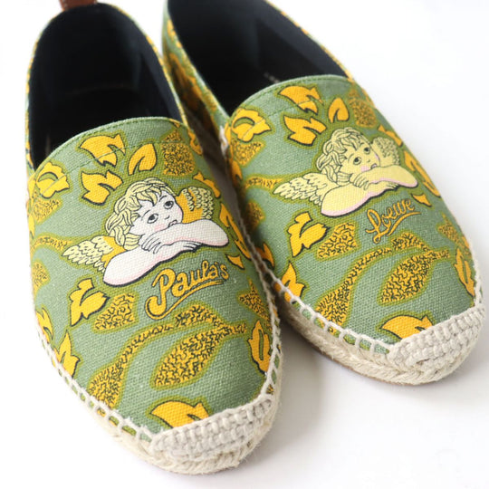 LOEWE Slip-on Canvas, Leather multicolor Espadrille 37