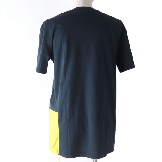JIL SANDER Cut cotton Navy x yellow S