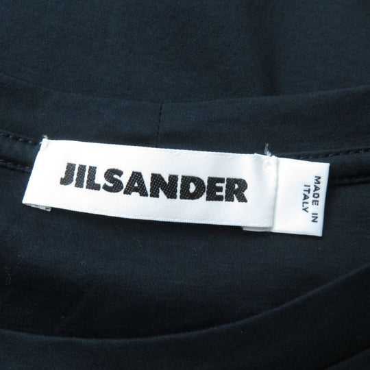 JIL SANDER Cut cotton Navy x yellow S