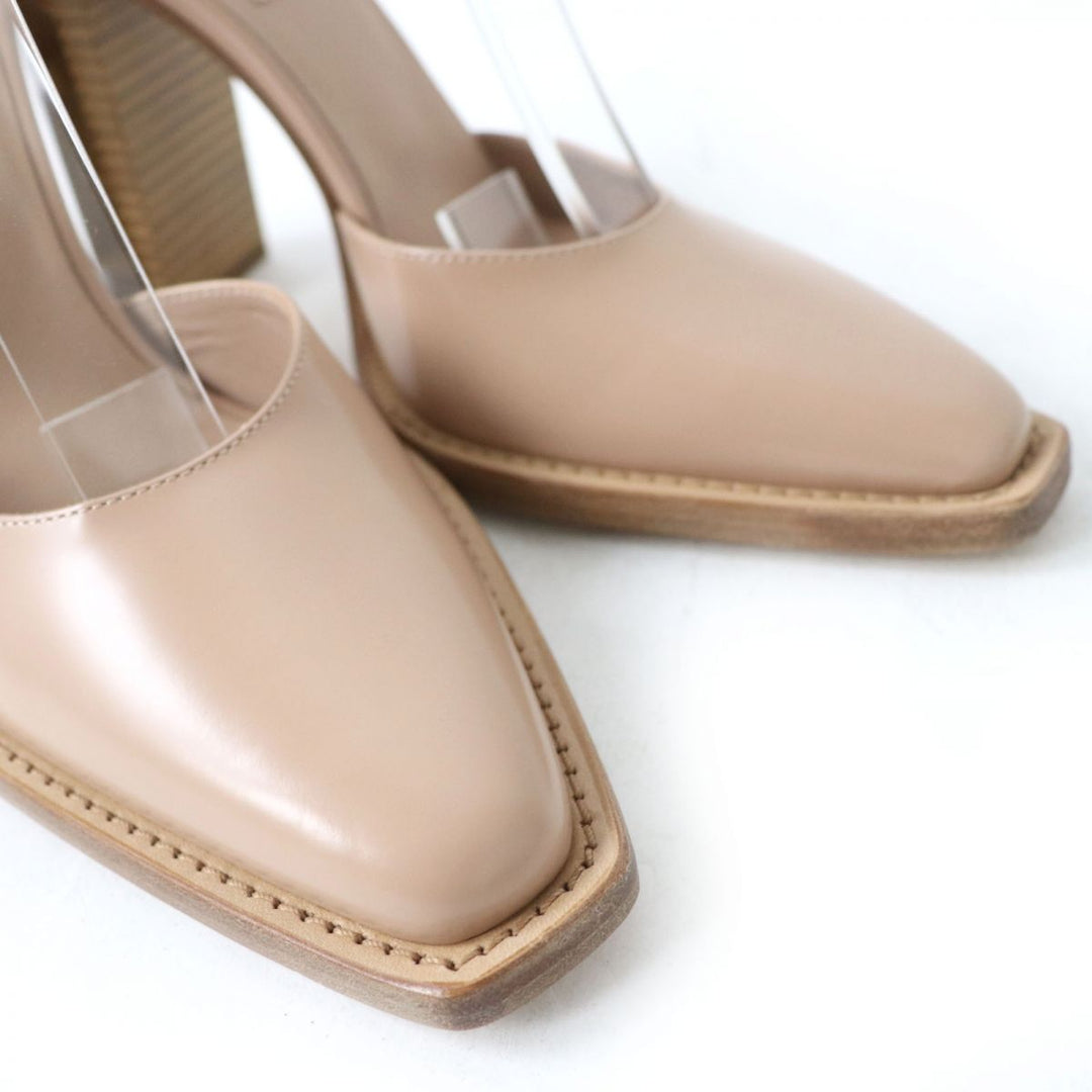 FENDI pumps leather pink beige 35