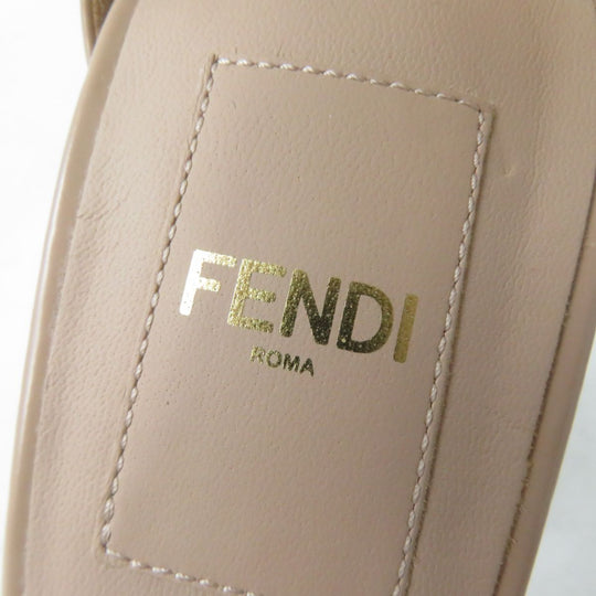FENDI pumps leather pink beige 35