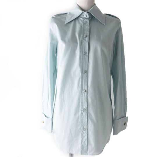 GUCCI blouse cotton Light blue 38