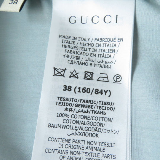 GUCCI blouse cotton Light blue 38