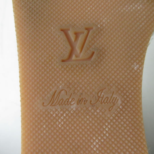 LOUIS VUITTON Sandals canvas Ivoryx pink Espadrilles wedge sandals Star board line 37