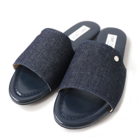 JIMMY CHOO Sandals DENIM (denim) Indigo blue 37.5