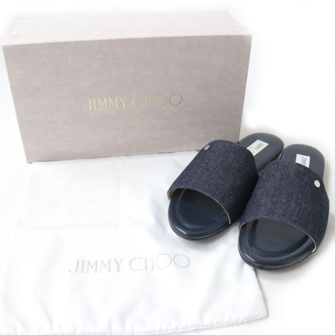 JIMMY CHOO Sandals DENIM (denim) Indigo blue 37.5