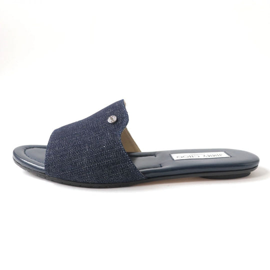 JIMMY CHOO Sandals DENIM (denim) Indigo blue 37.5